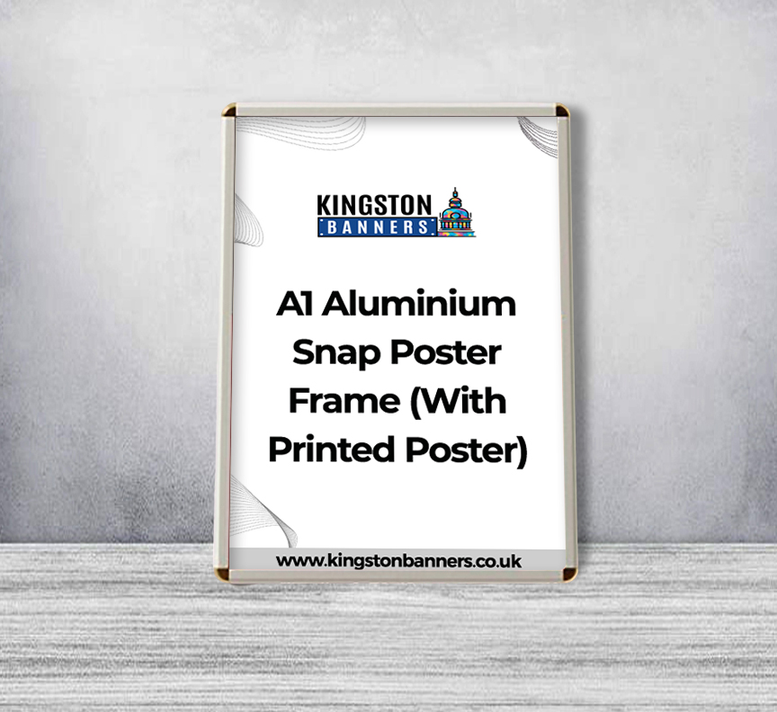 A1 Aluminium Snap Poster Frame (With Printed Poster)