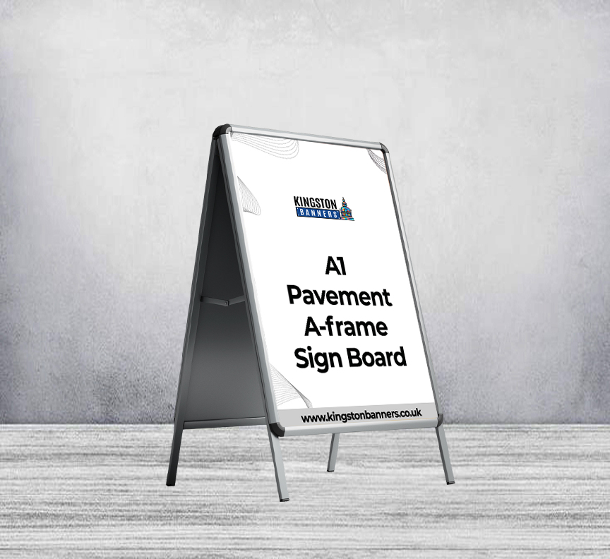 A1 Pavement A-frame Sign Board (With Printed Poster)