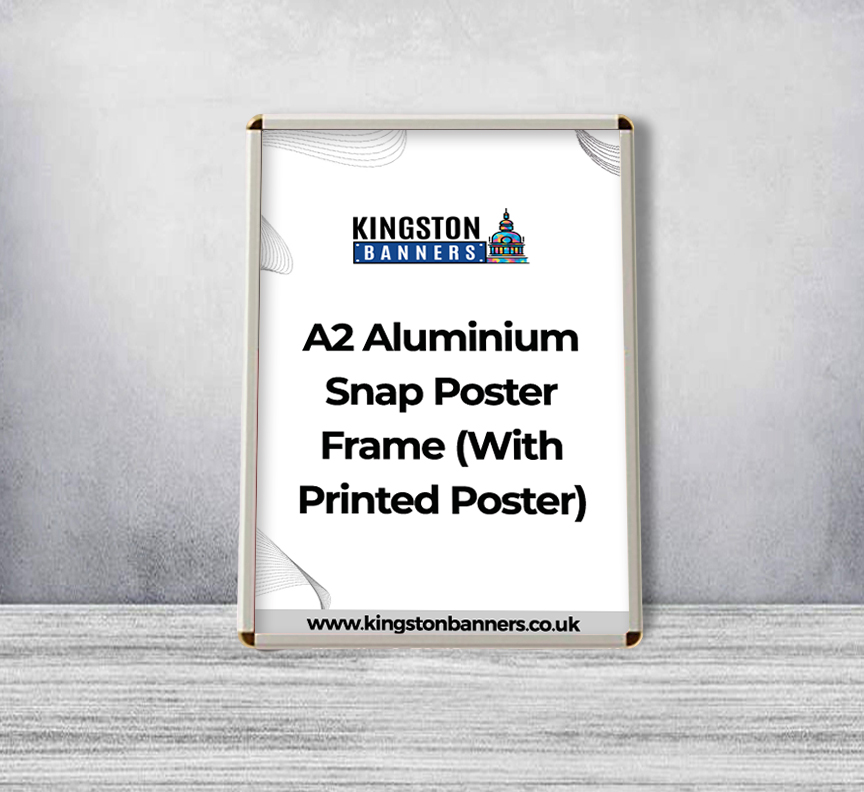 A2 Aluminium Snap Poster Frame (With Printed Poster)