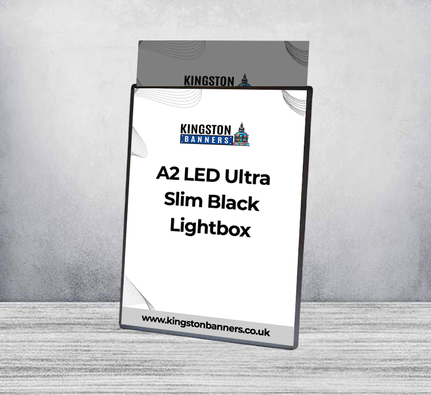 A2 LED Ultra Slim Black Lightbox