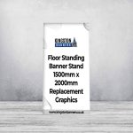Floor Standing Banner Stand 1500mm x 2000mm Replacement Graphics