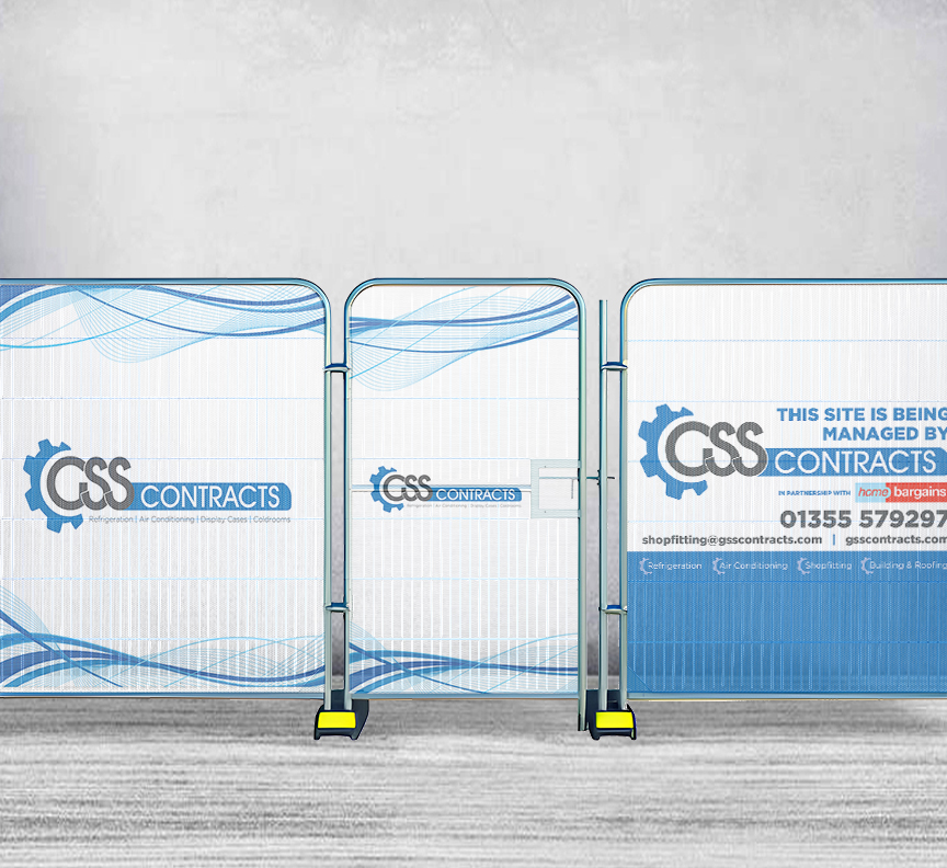 Heras Pedestrian Gate Vinyl Covers