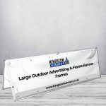 Large Outdoor Advertising A-Frame Banner Frames 2000mm x 1000mm (With Banner)