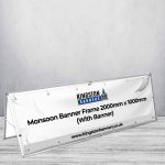 Monsoon Banner Frame 2000mm x 1000mm (With Banner)