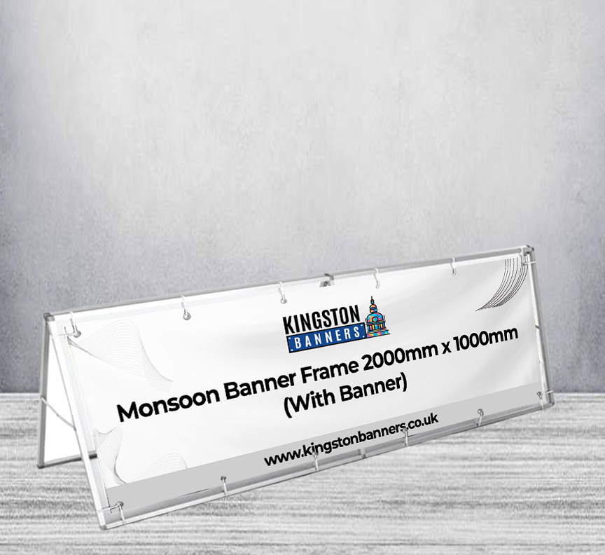 Monsoon Banner Frame 2000mm x 1000mm (With Banner)