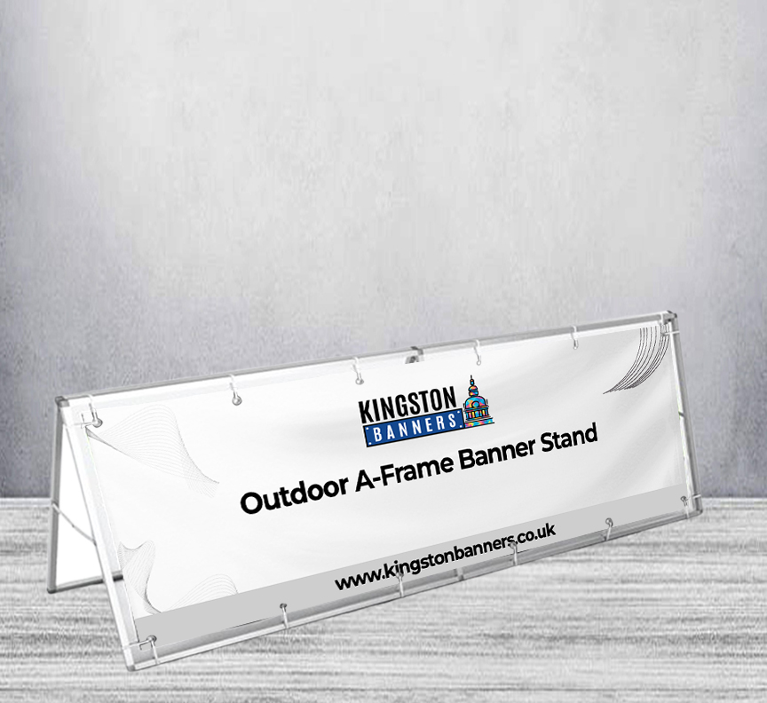 Outdoor A-Frame Banner Stand