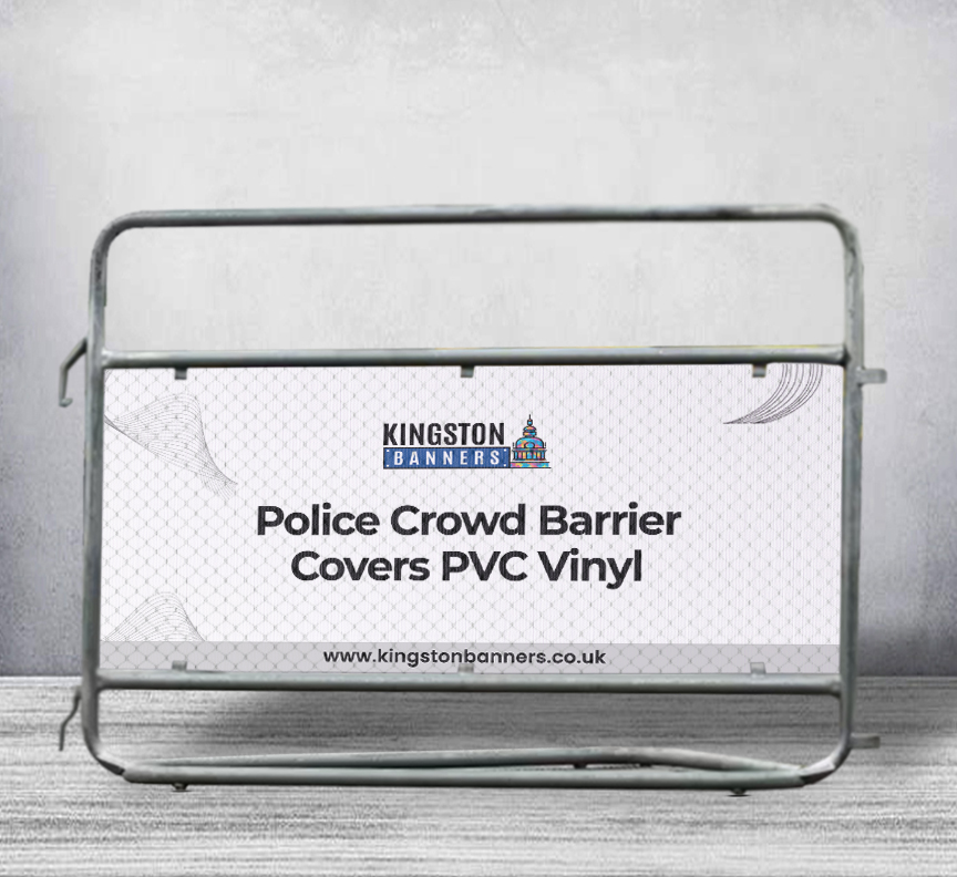 POLICE CROWD BARRIER COVERS & BANNERS – PVC VINYL