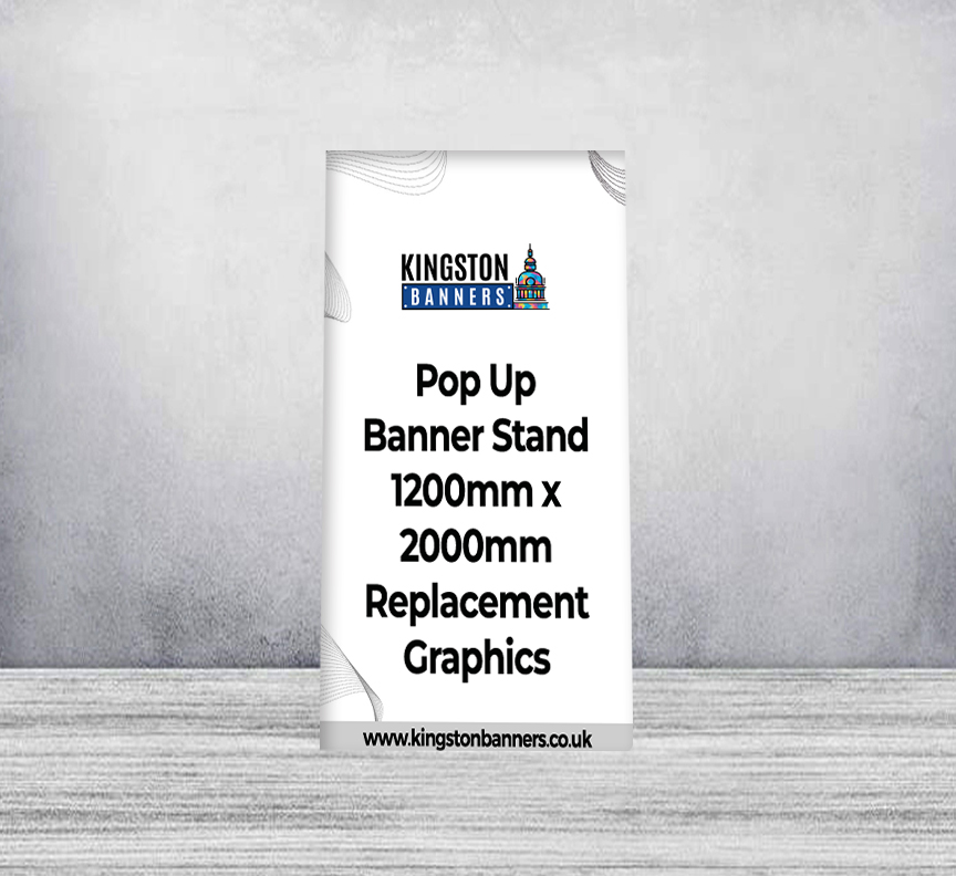 Pop Up Banner Stand 1200mm x 2000mm Replacement Graphics