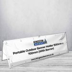 Portable Outdoor Banner Holder 1500mm x 700mm (With Banner)