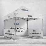 Printed Pop Up Gazebo 3m x 3m (with Wheeled Case & Pegs)