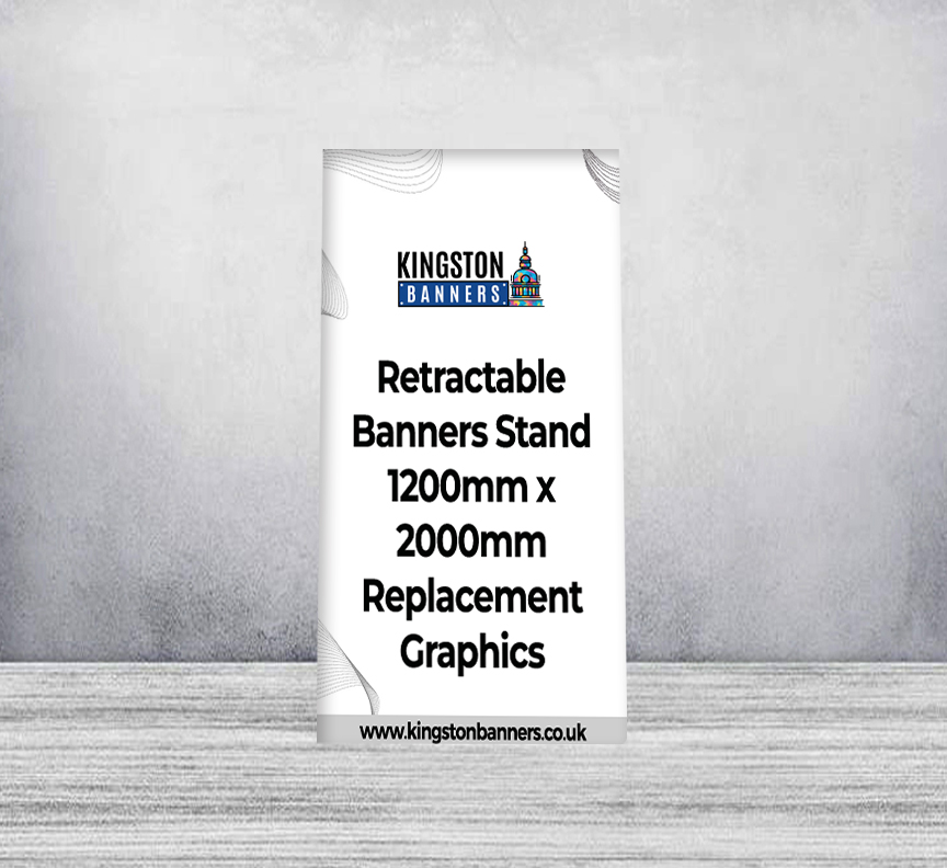 Retractable Banners Stand 1200mm x 2000mm Replacement Graphics