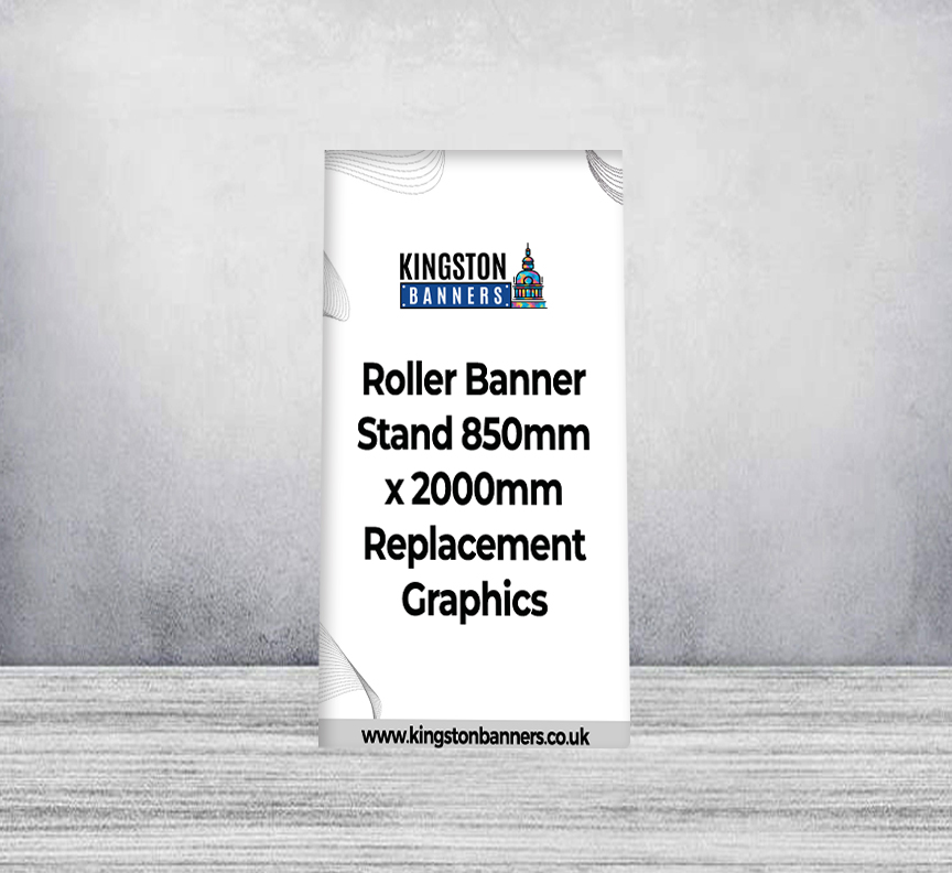 Roller Banner Stand 850mm x 2000mm Replacement Graphics